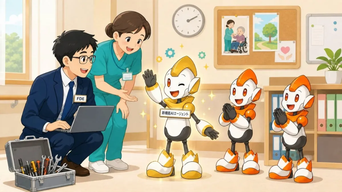 FDEとAIエージェントのイメージ